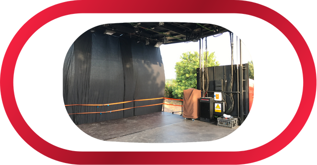 Escenario sobre ruedas
